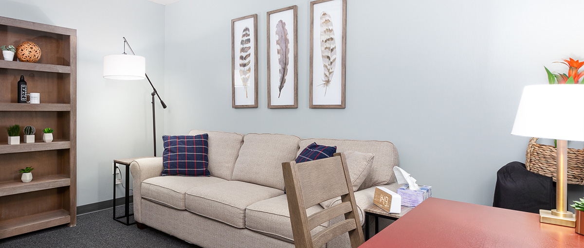 Therapist sitting area