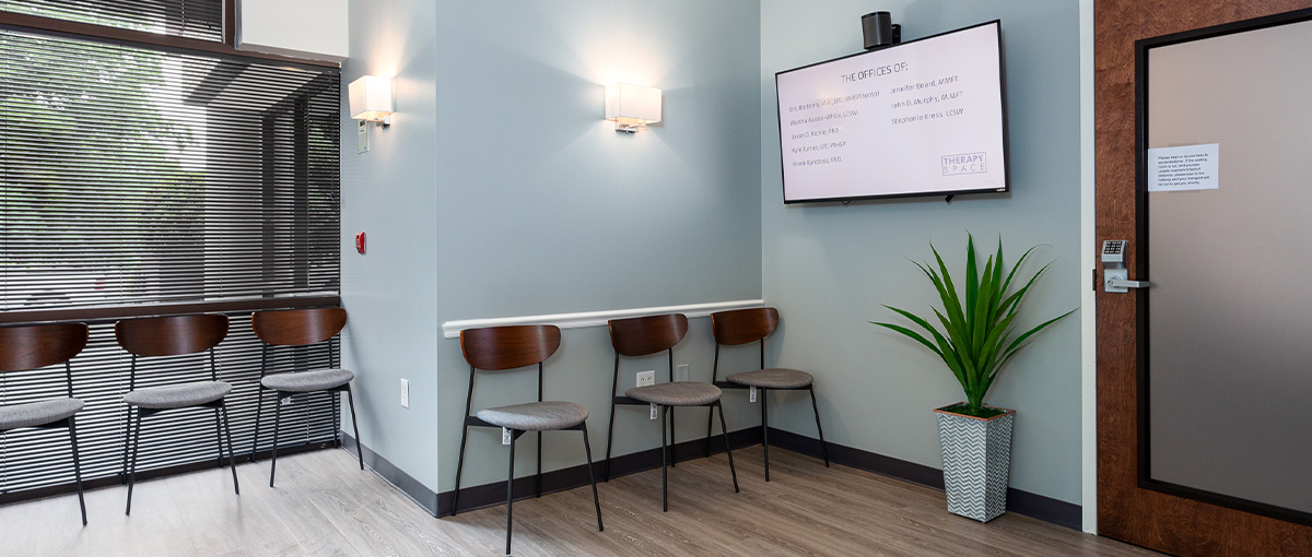 Lobby of shared office space