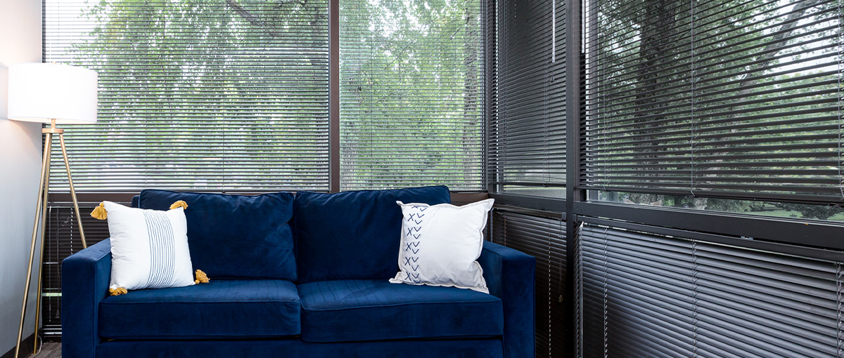 Picture windows in shared office